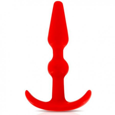 NMC SMILIING BUTT PLUG ANAL 8.9CM ROJO