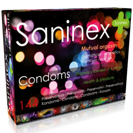 SANINEX MUTUAL ORGASM PRESERVATIVOS AROMATICOS 144 UDS
