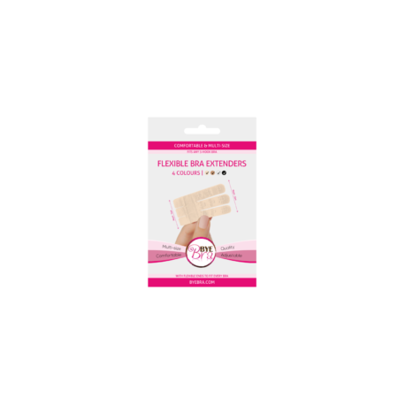 BYEBRA EXTENSORES DE CONTORNO FLEXIBLES 3 GANCHOS 4UDS