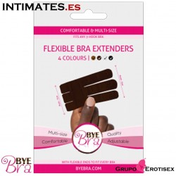 Extensores de contorno 3 ganchos - 4 uds. Marrón · Bye Bra