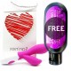 SANINEX VIBRADOR DUO  + GEL ANAL SEX GRATIS 120ML