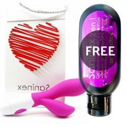 SANINEX VIBRADOR DUO  + GEL ANAL SEX GRATIS 120ML