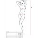 PASSION WOMAN BS020 BODYSTOCKING BLANCO TALLA UNICA