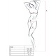 PASSION WOMAN BS034 BODYSTOCKING BLANCO TALLA UNICA