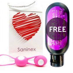 SANINEX VIBRATOR OVALS BALLS + GEL ANAL SEX GRATIS 120ML