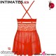 838-BAB-3 · Babydoll y tanga rojo · Obsessive