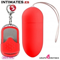Huevo vibrador control remoto 10v grande - Rojo · Shots