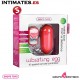 Huevo vibrador control remoto 10v grande - Rojo · Shots