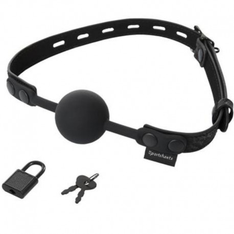 SPORTSHEETS MORDAZA CON CANDADO SINCERELY