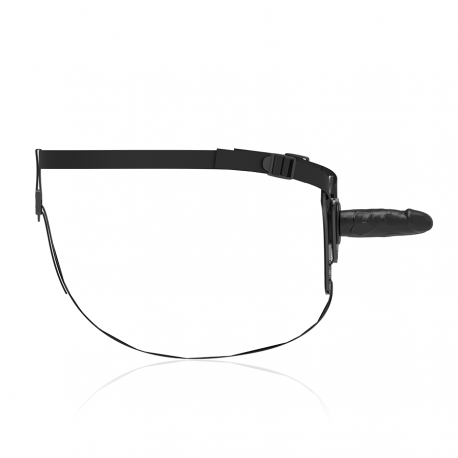 FETISH SUBMISSIVE ARNÉS SILICONA NEGRO REALISTIC 16CM