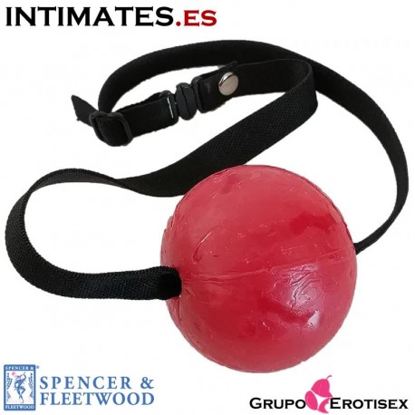 Candy Ball Gag · Mordaza de bola con sabor a fresa · Spencer & Fleetwood