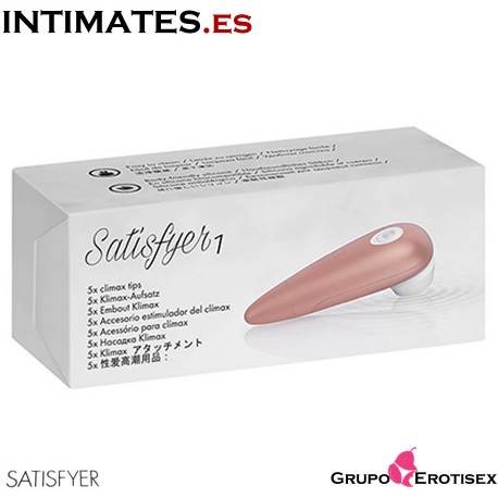 Climax tips · Kit de 5 boquillas para Satisfyer 1 · Satisfyer