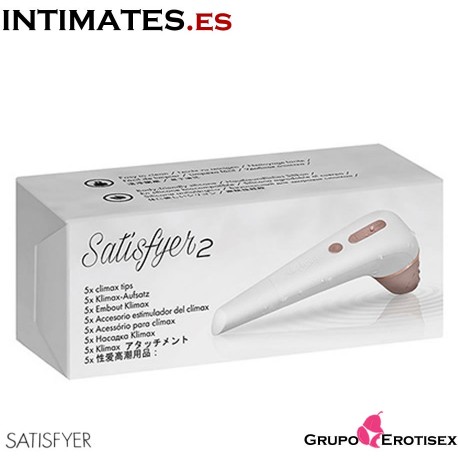 Climax tips · Kit de 5 boquillas para Satisfyer 2 · Satisfyer