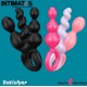 Booty Call · Set de 3 sensuales plugs tricolor · Satisfyer