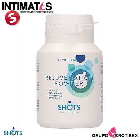 Rejuvenation Powder · Polvo regenereador · Shots