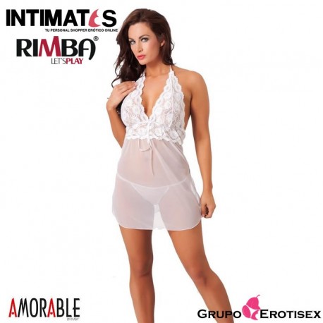No. 1029 · Mini vestido blanco con tanga · Rimba