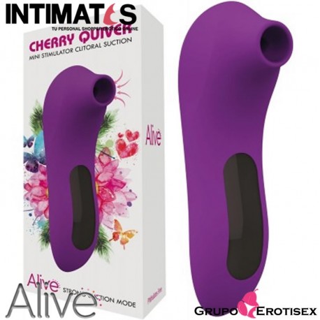 Cherry Quiver Strong Suction · Mini estimulador de clítoris recargable · Alive