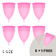 STERCUP PACK COPA MENSTRUAL SILICONA FDA TALLA S ROSA 6 + 1 GRATIS