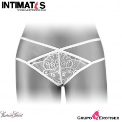 Mylene · Tanga blanco sin entrepierna · Fashion Secret