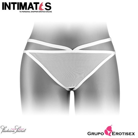 Sylvie · Tanga blanco sin entrepierna · Fashion Secret