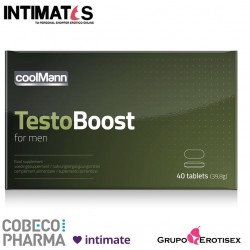 Testoboost 40tabs ♂ · Promueve la capacidad sexual · CoolMann