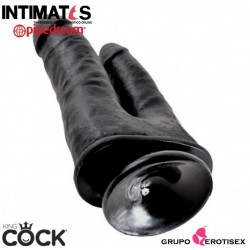 Double Penetrator 15 cm  - Black · King Cock