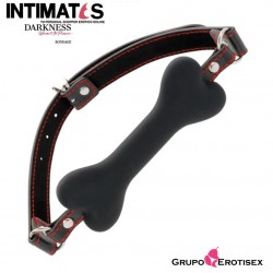 Black Silicone Bone Gag · Mordaza hueso negro · Darkness