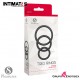 Trio Rings Black · Set de 3 anillos para el pene · Sinful Pleasures