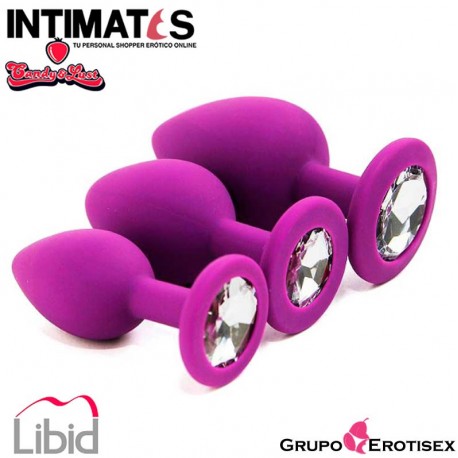Anal Training Kit · Set de plugs anales morado · Candy & Lust