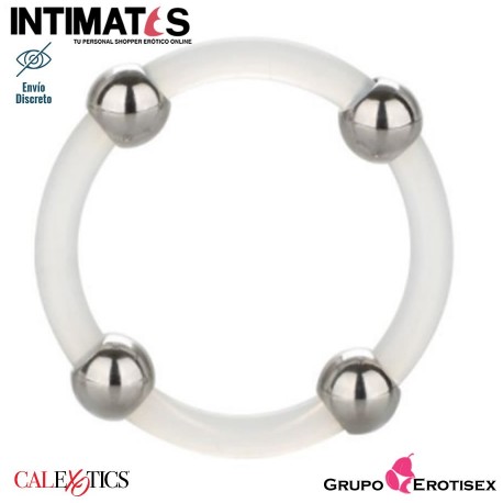 Steel Beaded · Anillo de silicona con cuentas de acero · CalExotics