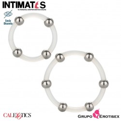 Steel Beaded Set · Juego de anillos de silicona con cuentas de acero · CalExotics