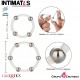Steel Beaded Set · Juego de anillos de silicona con cuentas de acero · CalExotics