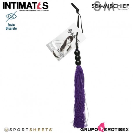 Silicone Vhip Small · Látigo pequeño morado · Sportsheets