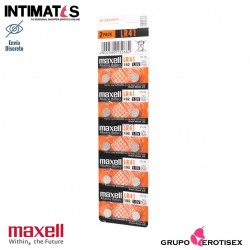 Pilas alcalinas tipo botón LR41 10u. · Maxell
