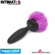 Butt Plug M - Black/Purple · Plug  con vibración y cola intercambiable · Happy Rabbit