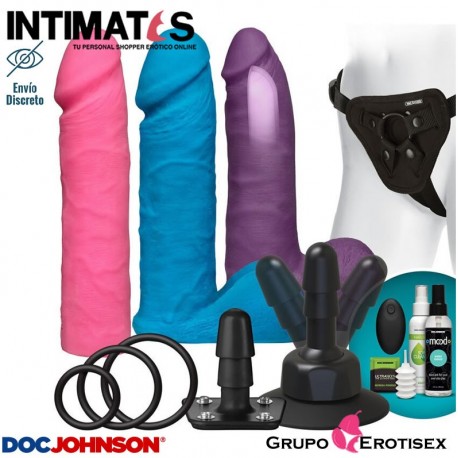 Colors Set · Kit vibrador para parejas Ultraskyn Dual Density · Doc Johnson