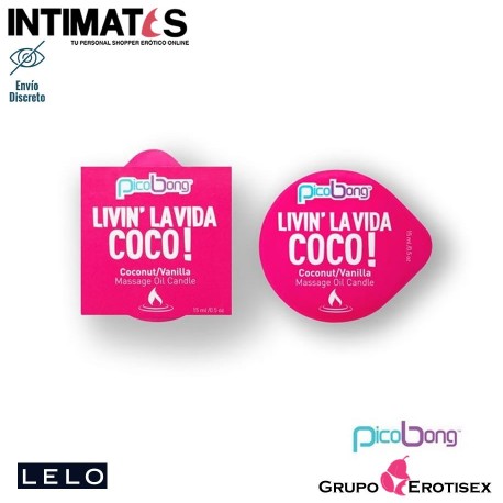 Living La vida · Vela de masaje para él - Coco · Picobong