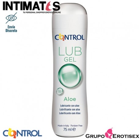Lub Gel · Lubricante con extracto de Aloe · Control