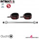 Luxury Spreader Bar - Burgundy · Barra separadora con esposas · Ouch!