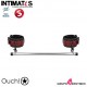 Luxury Spreader Bar - Burgundy · Barra separadora con esposas · Ouch!