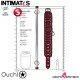 Luxury Spreader Bar - Burgundy · Barra separadora con esposas · Ouch!