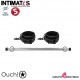 Luxury Spreader Bar - Black · Barra separadora con esposas · Ouch!