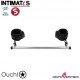 Luxury Spreader Bar - Black · Barra separadora con esposas · Ouch!