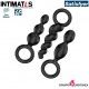 Booty Call · Set de 3 sensuales plugs negros · Satisfyer