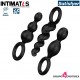Booty Call · Set de 3 sensuales plugs negros · Satisfyer