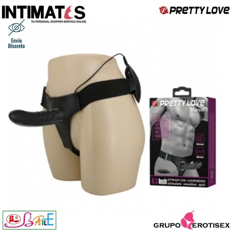 Marvin · Strap-On vibrador y dildo hueco · Pretty Love