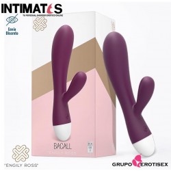 Bacall · Vibrador doble motor USB - Púrpura · Engily Ross