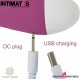 Bacall · Vibrador doble motor USB - Púrpura · Engily Ross