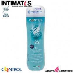 Ice Feel 3 en 1 · Masajea, estimula y lubrica · Control