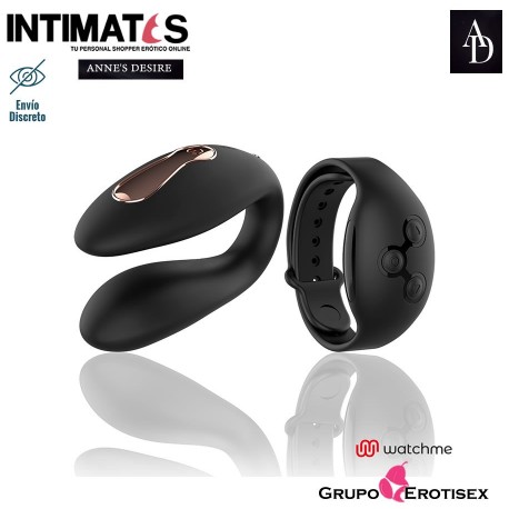 Dual Watchme · Vibrador para parejas - negro · Anne's Desire